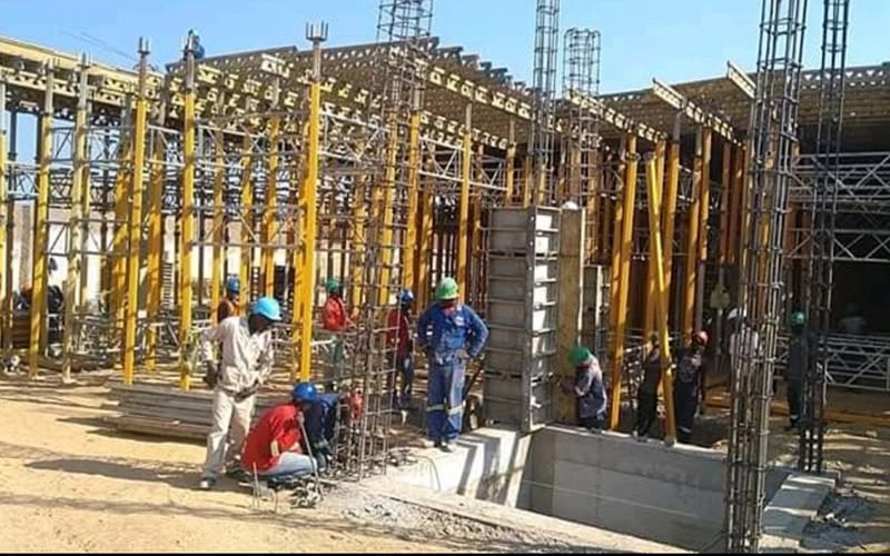 New commercial head office complex in Sandton - structural frame and concrete works in progress - Abpy Group Pty Ltd