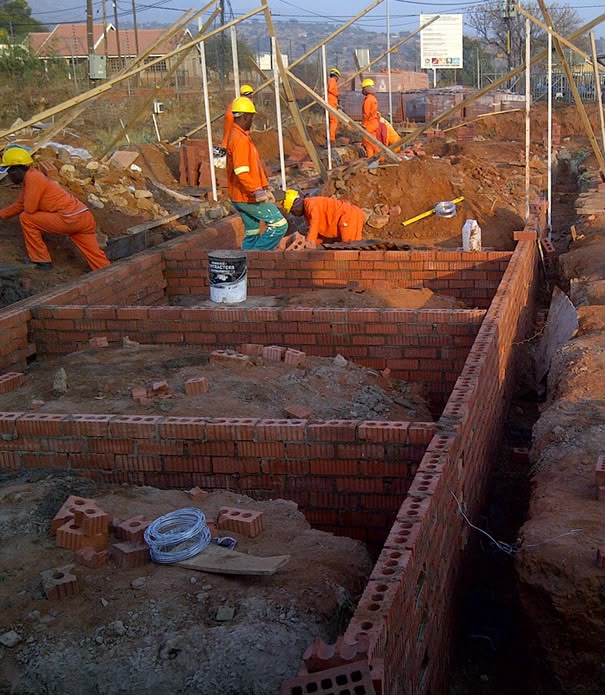 Residential estate foundation works in Waterfall - double storey units with raft foundations - Abpy Group Pty Ltd